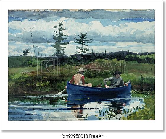 Free art print of The Blue Boat by Winslow Homer | FreeArt | fan92950018