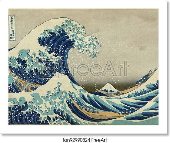 Free art print of The Great Wave off Kanagawa by Katsushika Hokusai