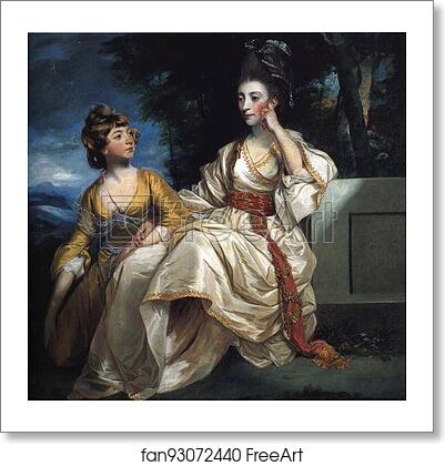 Free art print of Mrs Henry Thrale with Her Daughter by Sir Joshua Reynolds