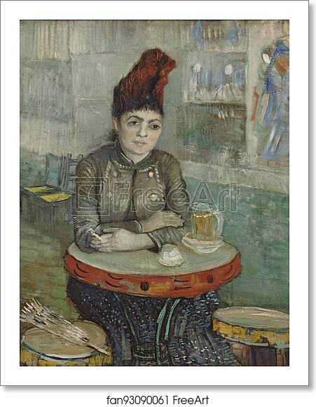 Free art print of In the café: Agostina Segatori in Le tambourin by Vincent Van Gogh