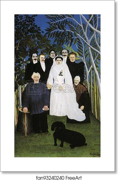 Free art print of A Country Wedding. / Une noce a la campagne by Henri Rousseau Free art print of A Country Wedding. / Une noce a la campagne by Henri Rousseau