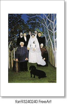 Free art print of A Country Wedding. / Une noce a la campagne by Henri Rousseau