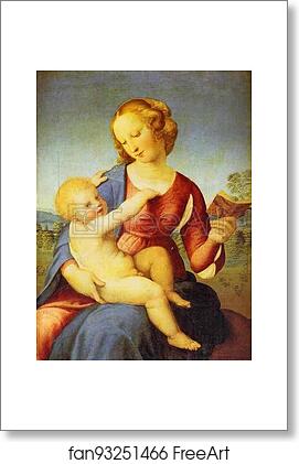 Free art print of Colonna Madonna by Raphael