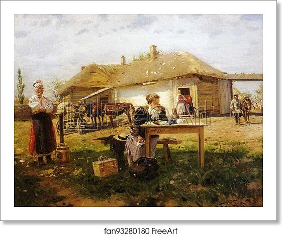 Free art print of Teacher Arriving at a Village by Vladimir Makovsky Free art print of Teacher Arriving at a Village by Vladimir Makovsky