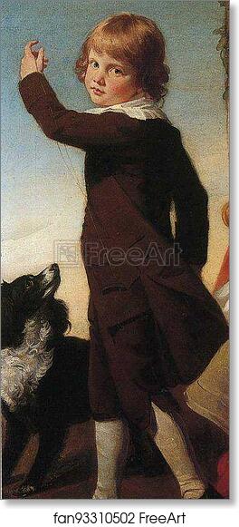 Free art print of The Charteris Children. Detail by George Romney