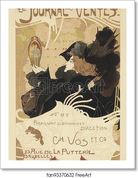 Free art print of Le "Journal des Ventes", publié à Bruxelles. by Georges De Feure Free art print of Le "Journal des Ventes", publié à Bruxelles. by Georges De Feure