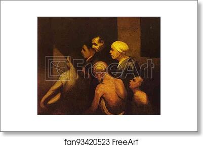 Free art print of The Beggars by Honoré Daumier