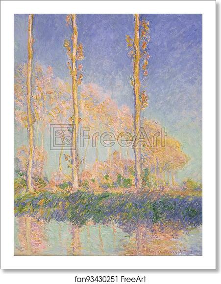 Free art print of Poplars by Claude Monet Free art print of Poplars by Claude Monet