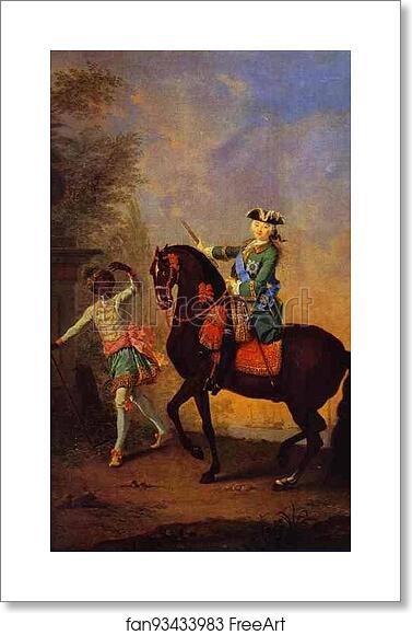 Free art print of Portrait of Empress Elizaveta Petrovna on Horseback Followed by an Arab Boy by Georg Christoph Grooth (Aka Kleine Grooth) Free art print of Portrait of Empress Elizaveta Petrovna on Horseback Followed by an Arab Boy by Georg Christoph Grooth (Aka Kleine Grooth)