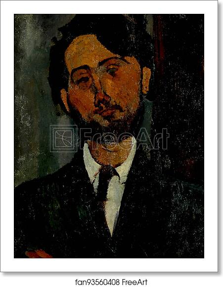 Free art print of Portrait of Léopold Zborowski by Amedeo Modigliani