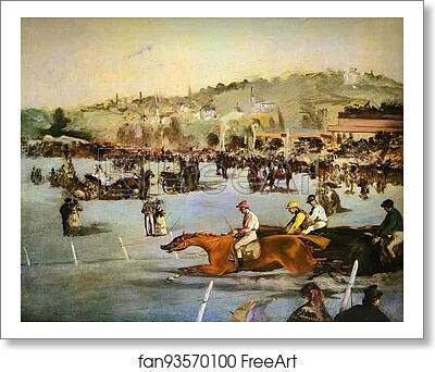 Free art print of Racecourse in the Bois de Boulogne by Edouard Manet Free art print of Racecourse in the Bois de Boulogne by Edouard Manet