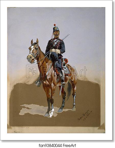 Free art print of The Gendarme by Frederic Remington Free art print of The Gendarme by Frederic Remington