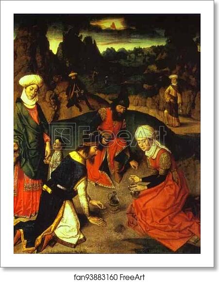 Free art print of Gathering Manna (From the Eucharist Altar) by Dieric Bouts The Elder