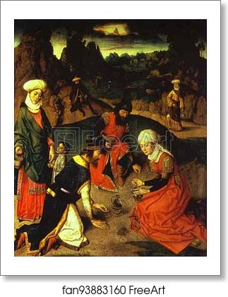 Free art print of Gathering Manna (From the Eucharist Altar) by Dieric Bouts The Elder