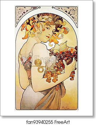 Free art print of Fruit by Alphonse Mucha Free art print of Fruit by Alphonse Mucha
