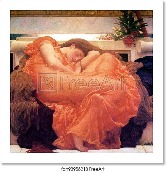 Free art print of Flaming June by Frederick Leighton Free art print of Flaming June by Frederick Leighton