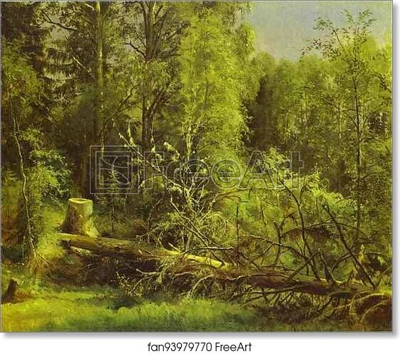 Free art print of Fallen Tree by Ivan Shishkin