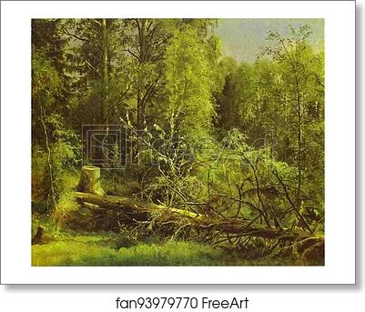 Free art print of Fallen Tree by Ivan Shishkin