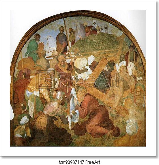 Free art print of The Ascent to Calvary by Jacopo Carrucci, Known As Pontormo
