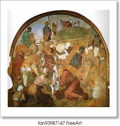 Free art print of The Ascent to Calvary by Jacopo Carrucci, Known As Pontormo