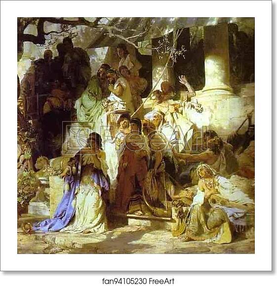 Free art print of Christ and Sinner. The First Meeting of Christ and Mary Magdalene. Detail by Henryk Hector Siemiradzki Free art print of Christ and Sinner. The First Meeting of Christ and Mary Magdalene. Detail by Henryk Hector Siemiradzki