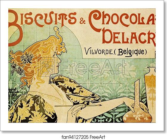 Free art print of Biscuits and Chocolat Delacre by Henri Privat-Livemont Free art print of Biscuits and Chocolat Delacre by Henri Privat-Livemont