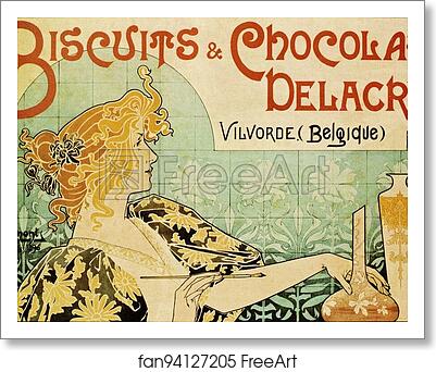 Free art print of Biscuits and Chocolat Delacre by Henri Privat-Livemont Free art print of Biscuits and Chocolat Delacre by Henri Privat-Livemont