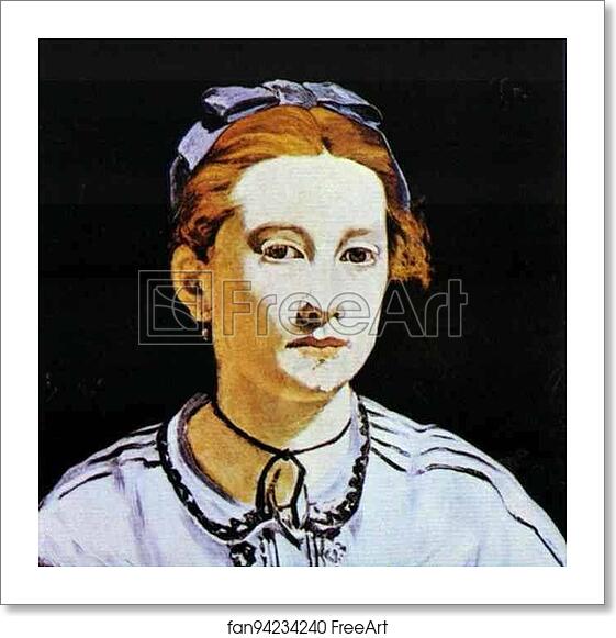 Free art print of Portrait of Victorine Meurent by Edouard Manet