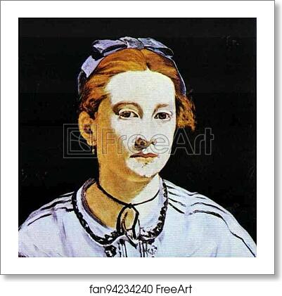 Free art print of Portrait of Victorine Meurent by Edouard Manet