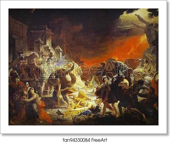 Free art print of The Last Day of Pompeii by Karl Brulloff