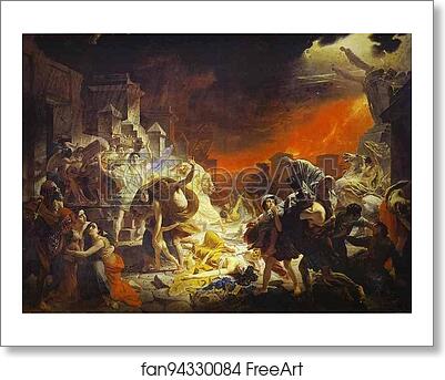 Free art print of The Last Day of Pompeii by Karl Brulloff Free art print of The Last Day of Pompeii by Karl Brulloff