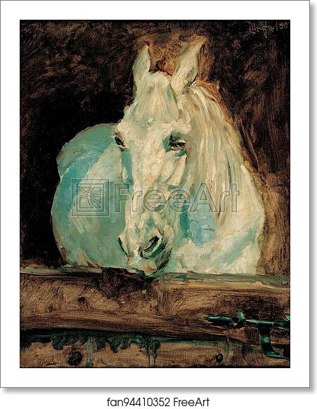 Free art print of The White Horse "Gazelle", 1881 by Henri De Toulouse-Lautrec Free art print of The White Horse "Gazelle", 1881 by Henri De Toulouse-Lautrec