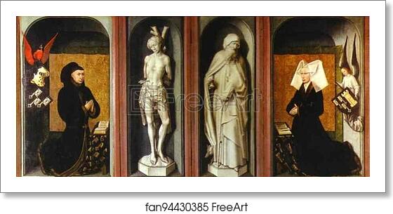 Free art print of Beaune Altarpiece, exterior without the upper wings by Rogier Van Der Weyden Free art print of Beaune Altarpiece, exterior without the upper wings by Rogier Van Der Weyden