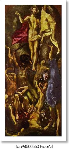 Free art print of The Resurrection by El Greco