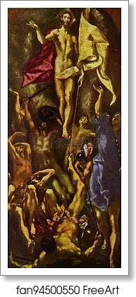 Free art print of The Resurrection by El Greco Free art print of The Resurrection by El Greco