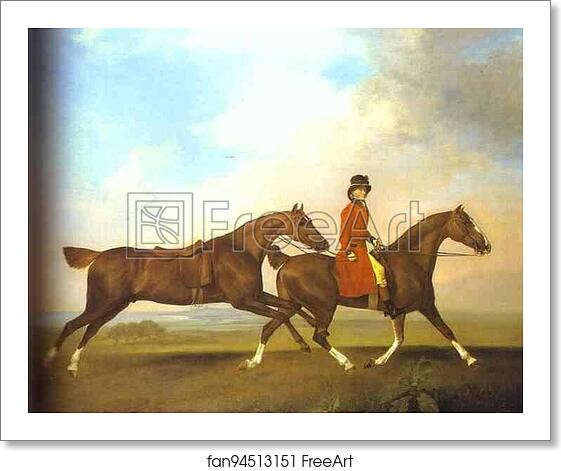 Free art print of William Anderson with Two Saddled Horses by George Stubbs Free art print of William Anderson with Two Saddled Horses by George Stubbs