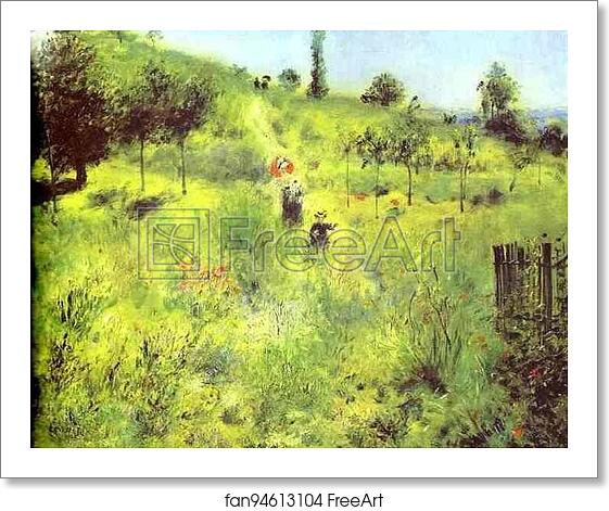 Free art print of Country Footpath in the Summer by Pierre-Auguste Renoir Free art print of Country Footpath in the Summer by Pierre-Auguste Renoir