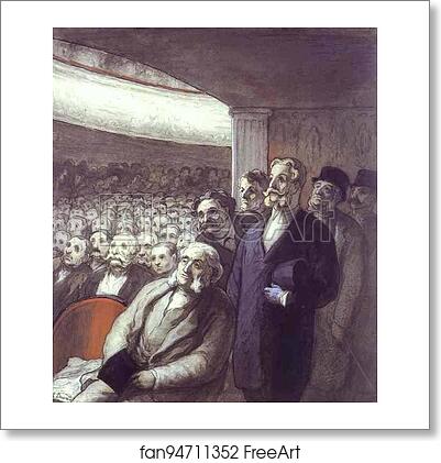 Free art print of The Spectators by Honoré Daumier