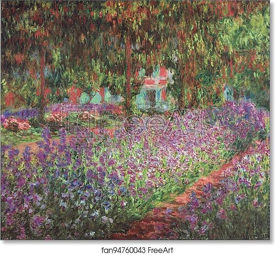 Free art print of The artist's garden at Giverny by Claude