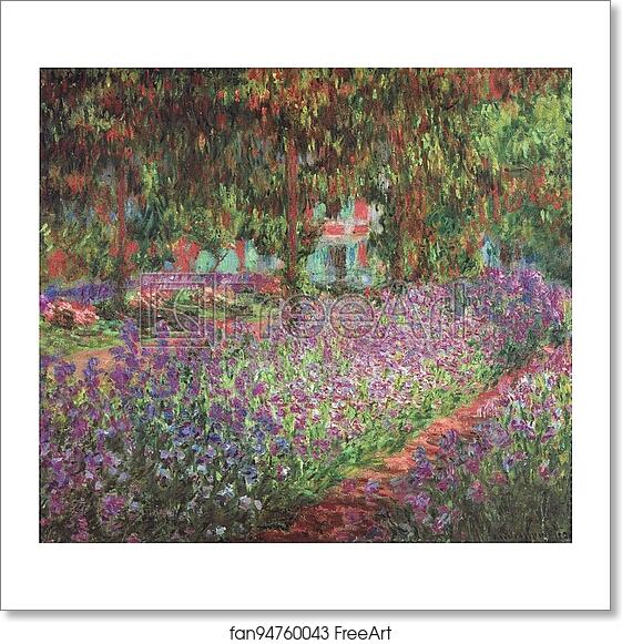 Free art print of The artist's garden at Giverny by Claude Monet. Le ...
