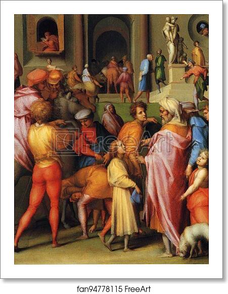 Free art print of Joseph Being Sold to Potiphar by Jacopo Carrucci, Known As Pontormo