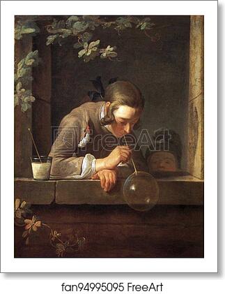 Free art print of Soap Bubbles by Jean-Baptiste-Simeon Chardin