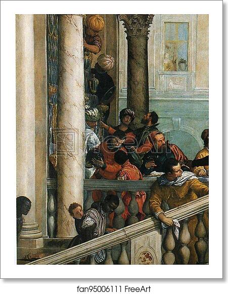Free art print of Feast in the House of Levi. Detail by Paolo Veronese Free art print of Feast in the House of Levi. Detail by Paolo Veronese