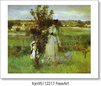 Free art print of Hide and Seek by Berthe Morisot