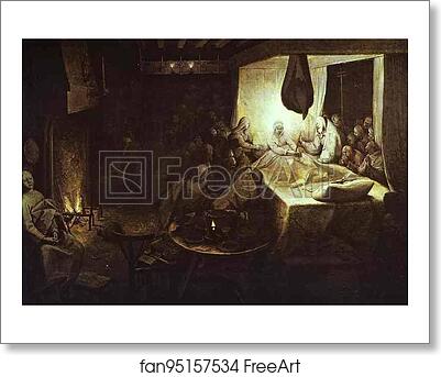 Free art print of The Death of the Virgin by Pieter Bruegel The Elder