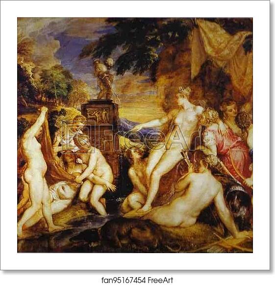 Free art print of Diana and Callisto by Titian Free art print of Diana and Callisto by Titian