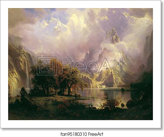 Free art print of Rocky Mountain Landscape by Albert Bierstadt Free art print of Rocky Mountain Landscape by Albert Bierstadt