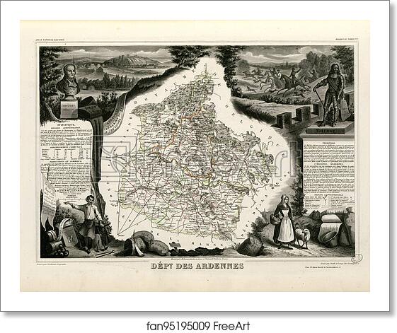 Free art print of Dépt. des Ardennes (région du nord) by Victor Jules Levasseur Free art print of Dépt. des Ardennes (région du nord) by Victor Jules Levasseur