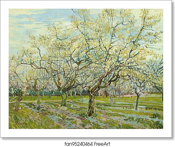 Free art print of The white orchard by Vincent Van Gogh Free art print of The white orchard by Vincent Van Gogh