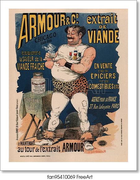 Free art print of L' "Extrait de viande Armour". by Albert Guillaume Free art print of L' "Extrait de viande Armour". by Albert Guillaume